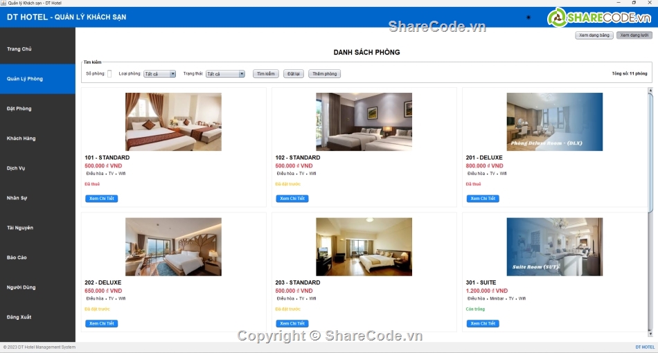 ứng dụng quản lý khách sạn,Code phần mềm quản lý,java swing quản lý khách sạn